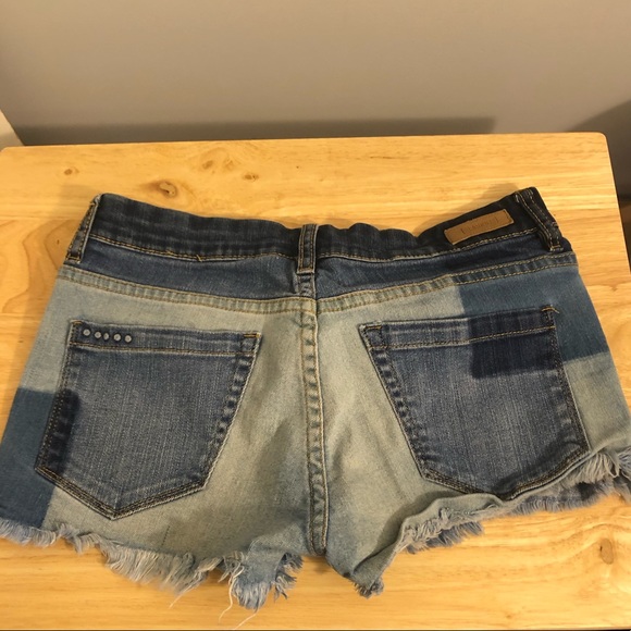 Patchwork Denim Shorts - Picture 2 of 2